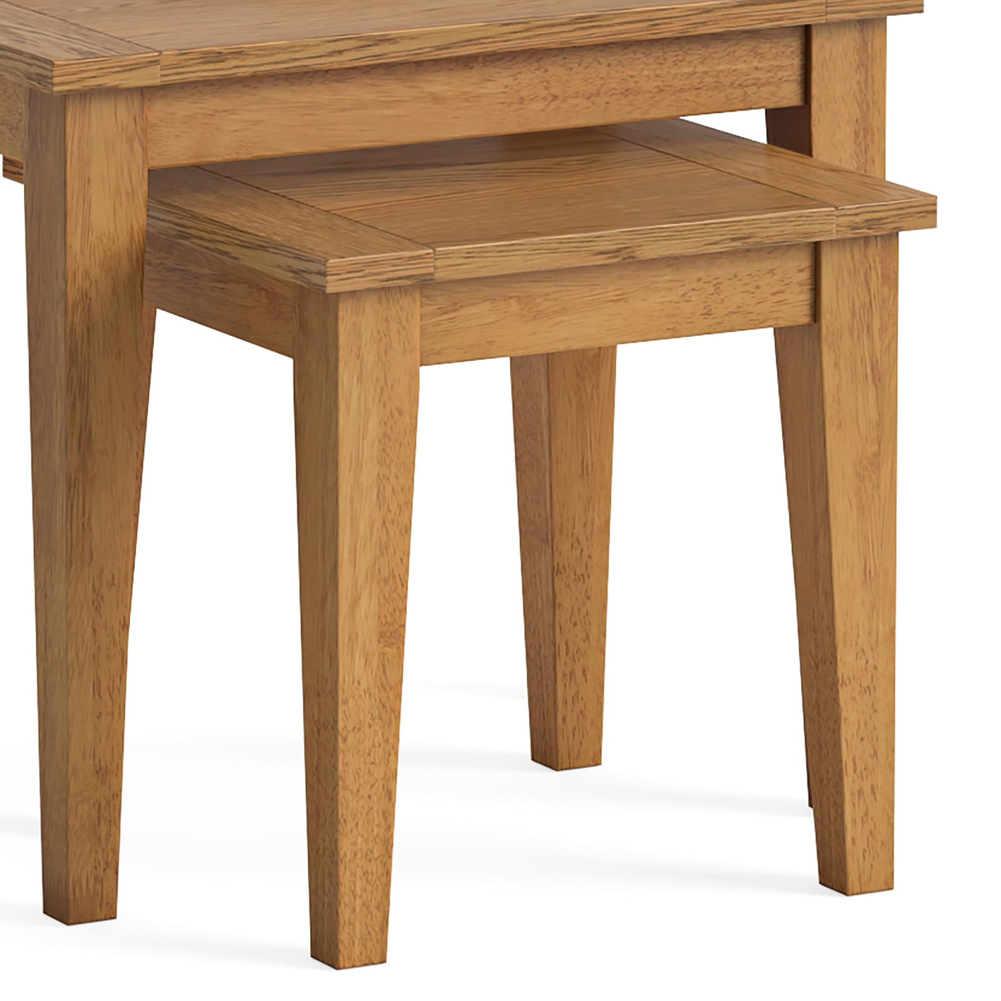 Fran Oak Nest of Tables Set